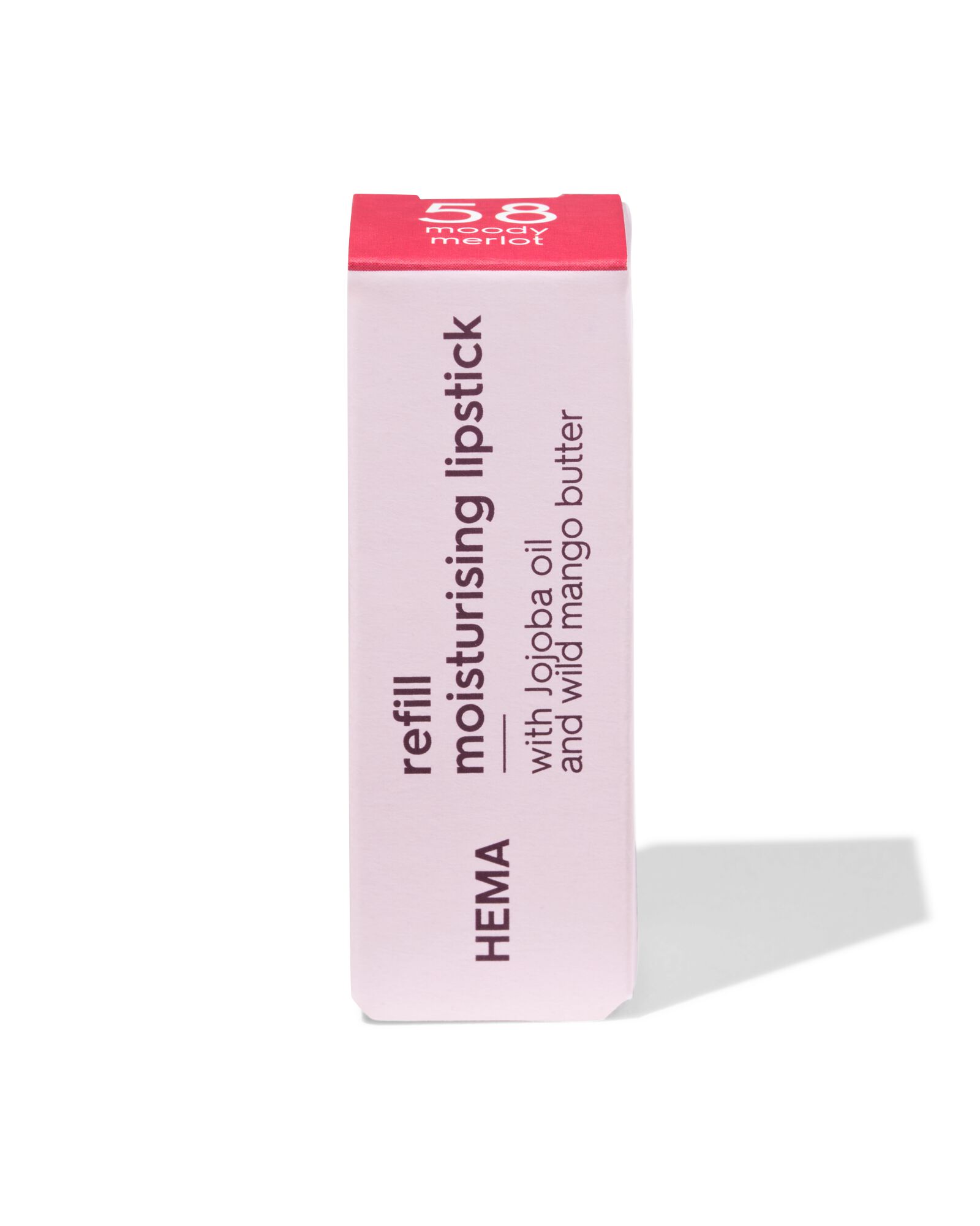 navulling moisturising lipstick 58 moody merlot - satin - 11230458 - HEMA