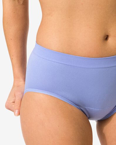 culotte hipster menstruelle sans coutures absorption l&eacute;g&egrave;re bleu - 19630735BLUE - HEMA