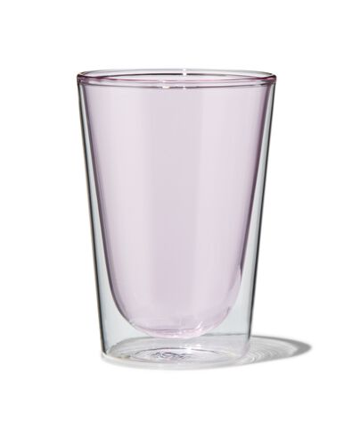doppelwandiges Glas, 350 ml, rosa - 80660156 - HEMA