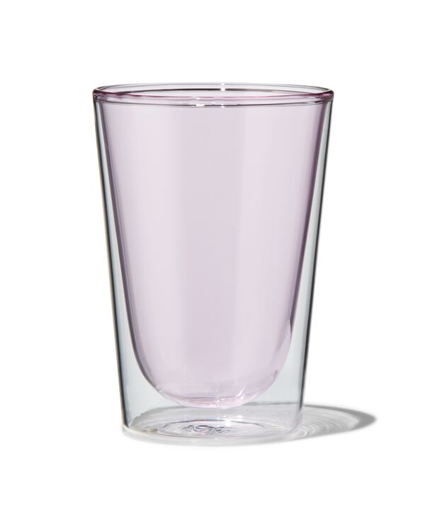 verre à double paroi 350 ml rose - 80660156 - HEMA