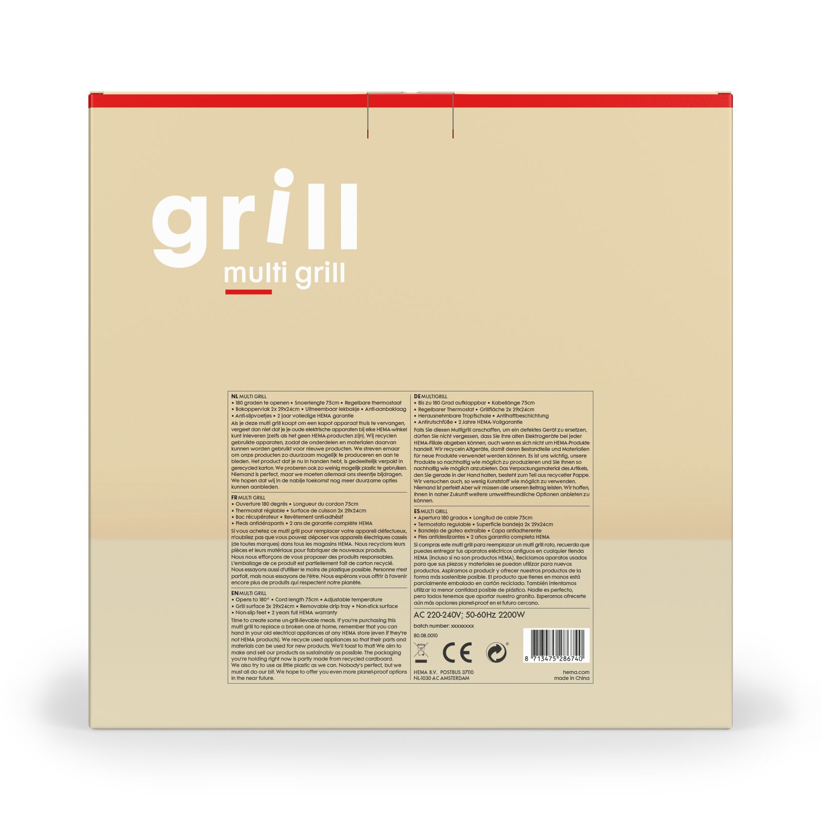 multi-grill - 80080010 - HEMA