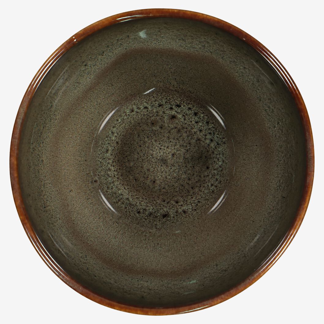 Suppenteller Porto, reaktive Glasur, taupe, 23 cm - 9602052 - HEMA