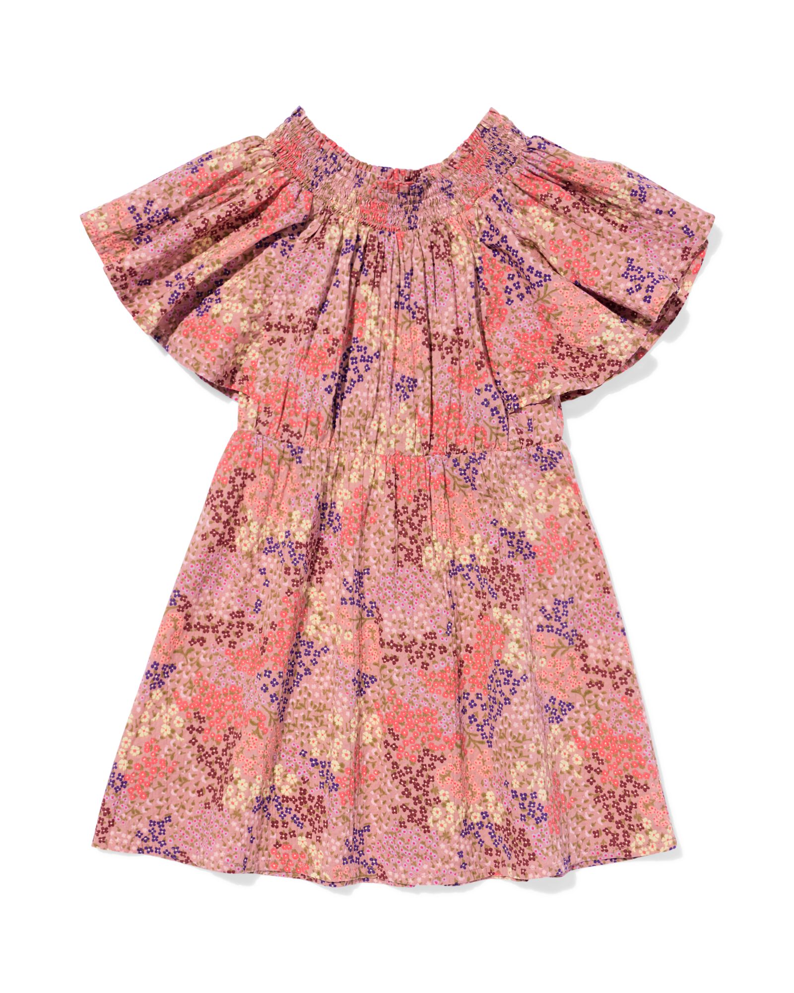 kinderjurk bloemen lichtroze lichtroze - 30844219LIGHTPINK - HEMA