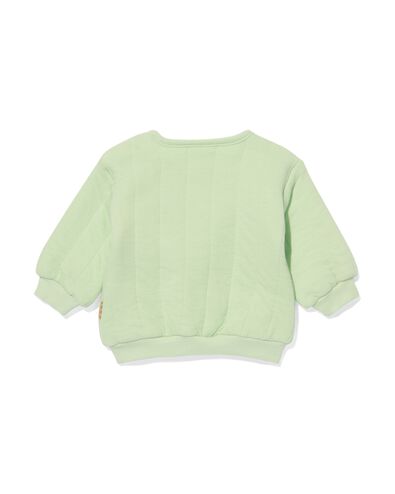 newborn sweater doorgestikt mintgroen 80 - 33477916 - HEMA