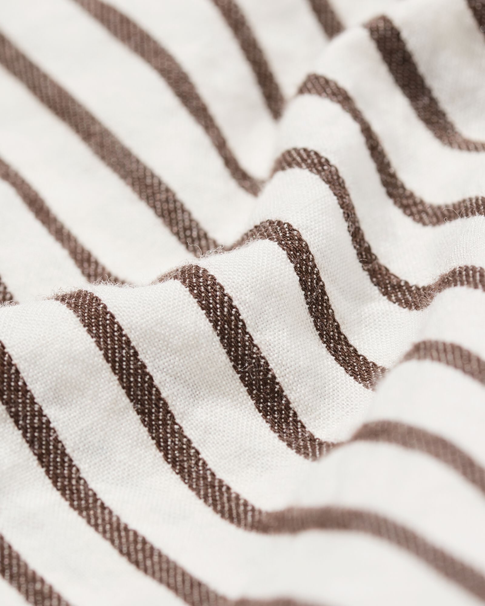 Weites Blusenkleid Sally Seersucker gestreift wei&szlig; wei&szlig; - 36208780WHITE - HEMA