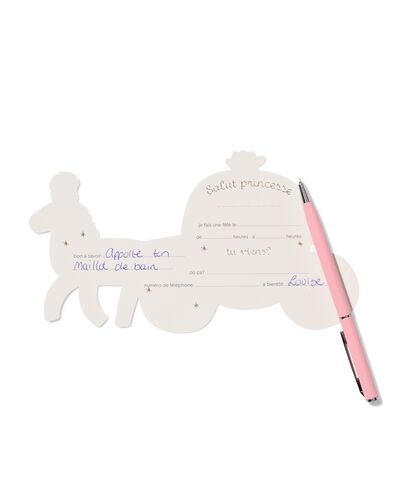 Einladungskarten Prinzessin &ndash; 8 St&uuml;ck - 14250392 - HEMA