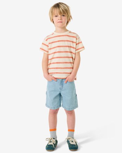 Kindershorts, Regular Fit, mit Streifenmuster blau blau - 30721104BLUE - HEMA