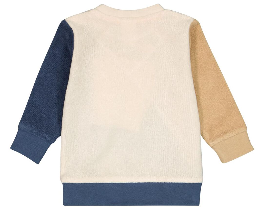 Baby-Sweatshirt, Frottee blau blau - 1000028203 - HEMA