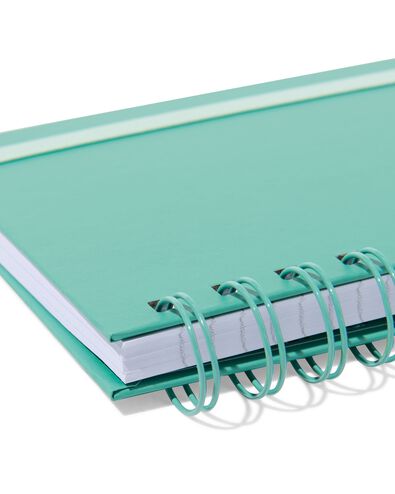 carnet A6 lign&eacute; vert clair - 14120122 - HEMA
