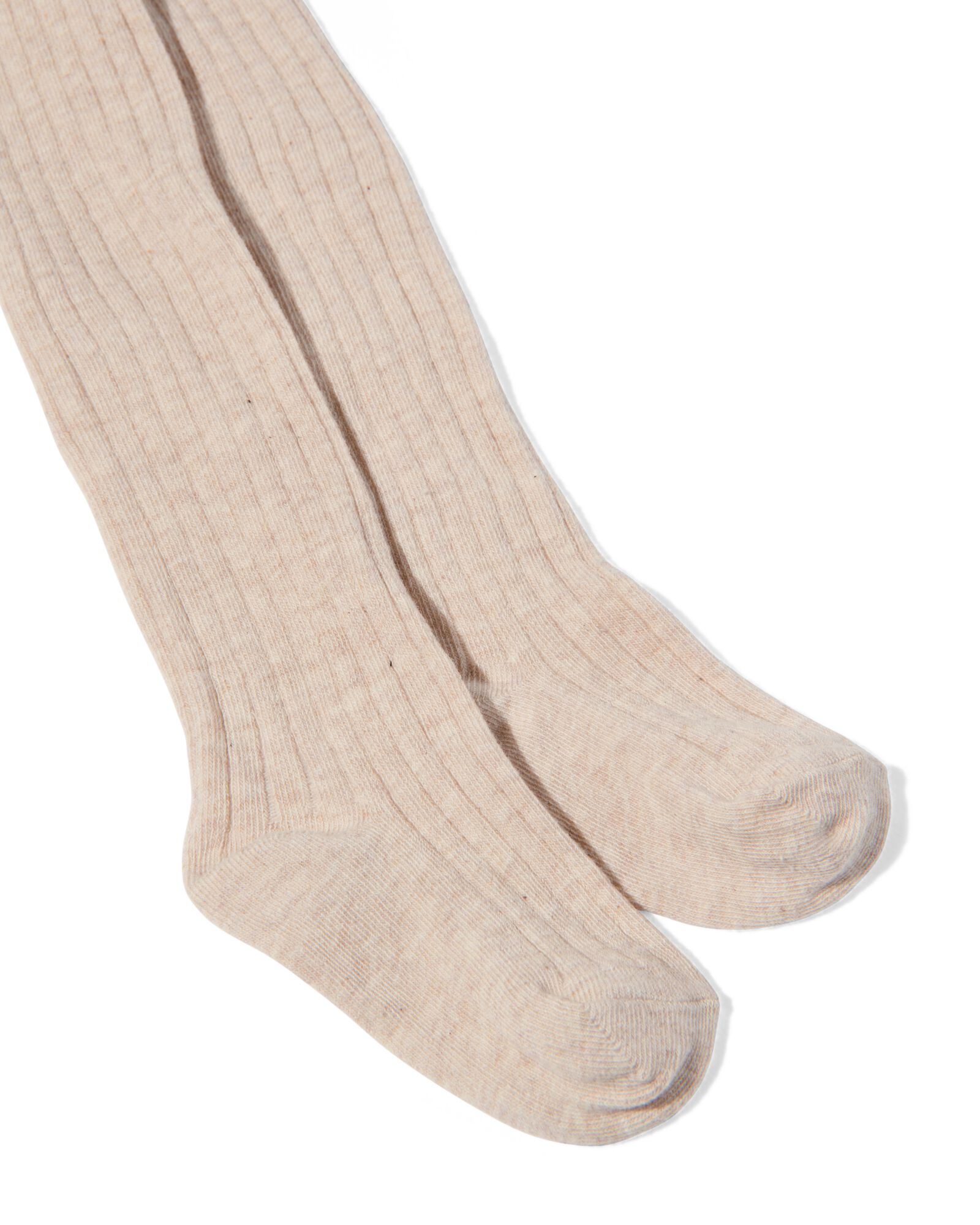 2 paires de collants &eacute;pais enfant avec coton beige - 1000028436 - HEMA