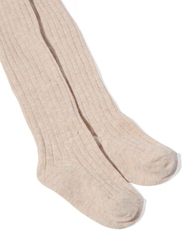 2 paires de collants &eacute;pais enfant avec coton beige - 1000028436 - HEMA
