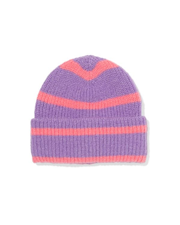 bonnet enfant rayures lilas lilas - 16700265LILAC - HEMA