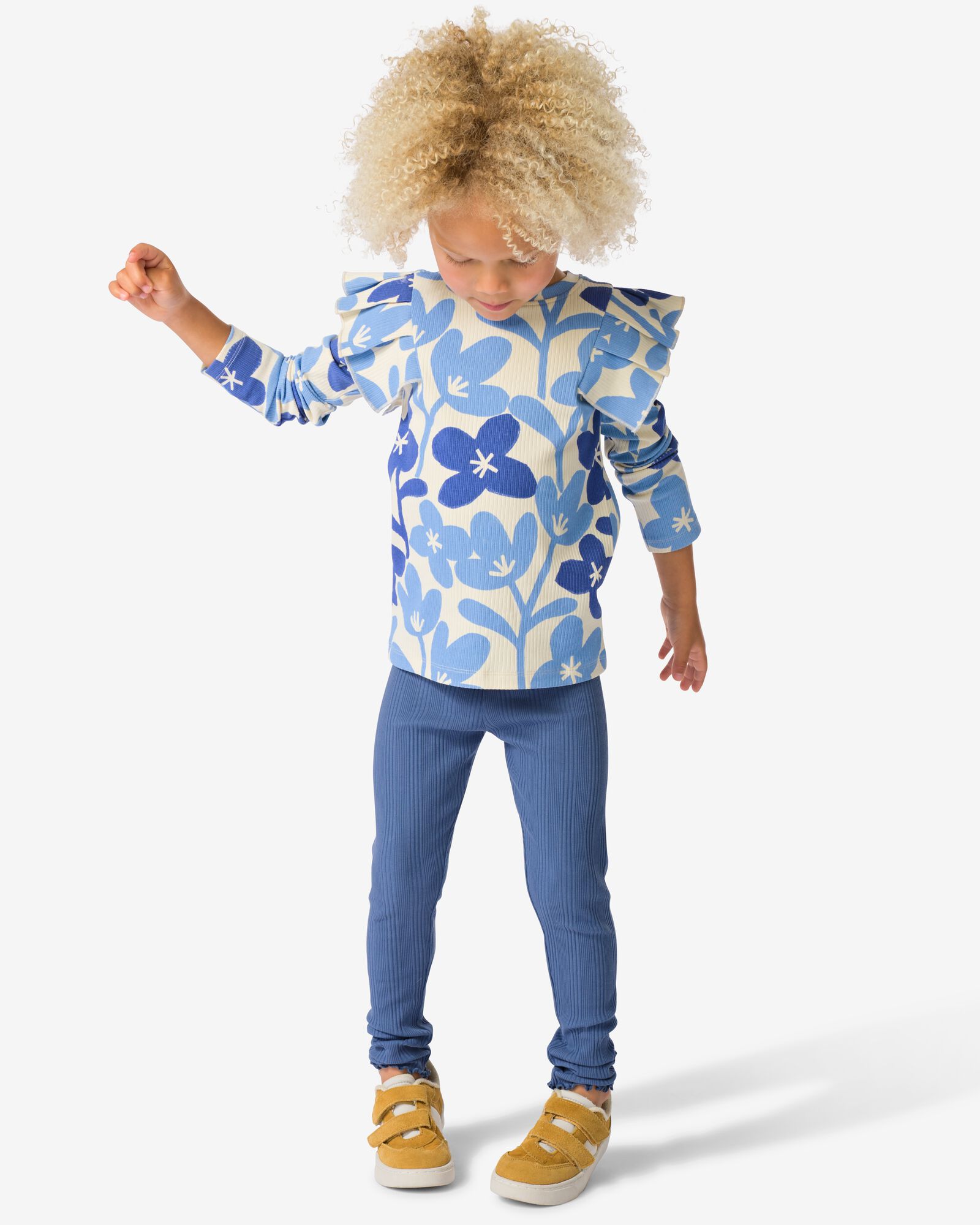 leggings enfants c&ocirc;tel&eacute;s unis - 2 pi&egrave;ces bleu bleu - 30822511BLUE - HEMA