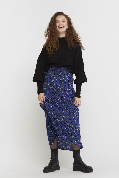 women's skirt Annabel long blue - HEMA