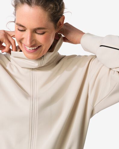 Damen-Loungejacke cremefarben cremefarben - 36002460CREAM - HEMA