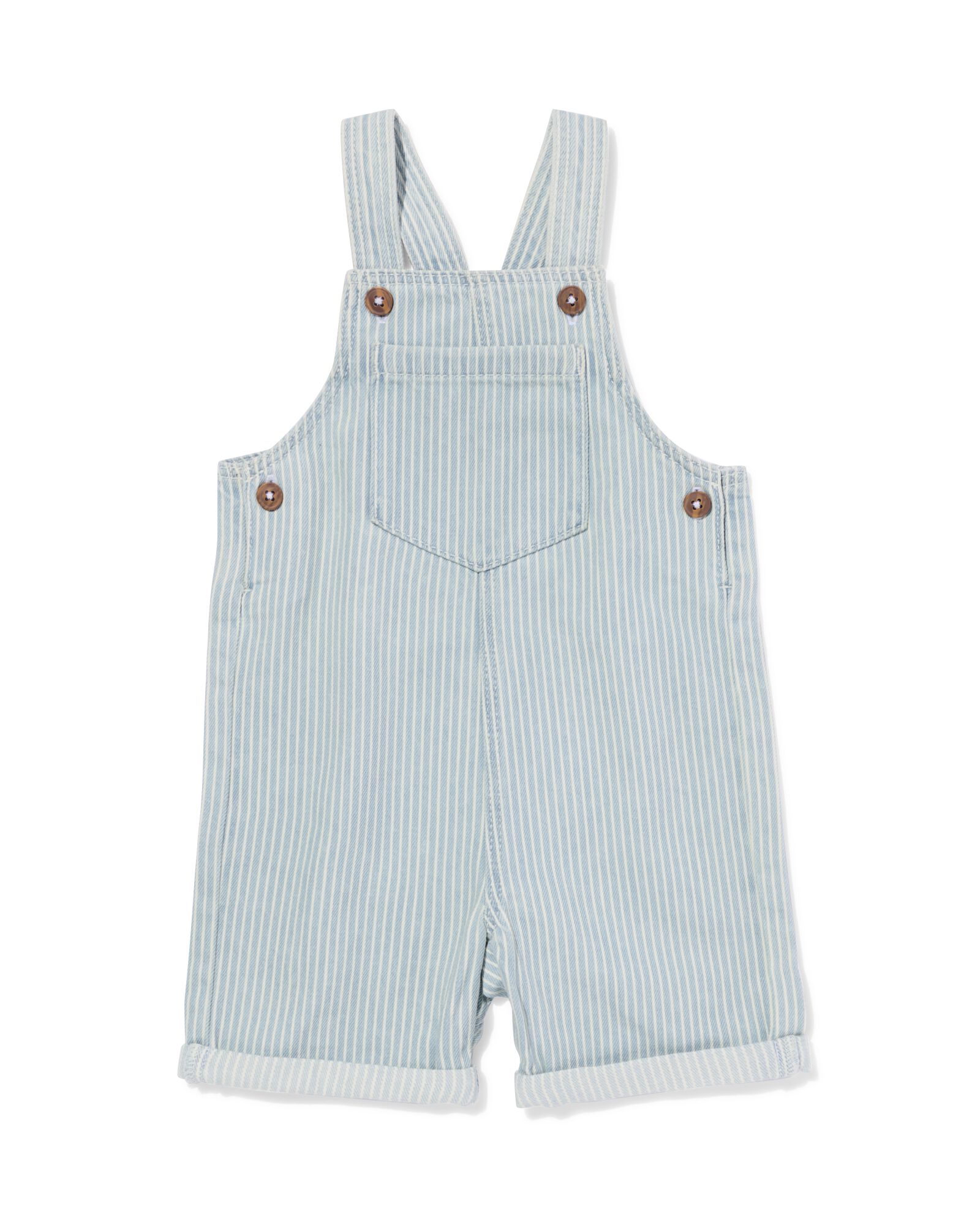 Baby-Jeanslatzhose mit Streifen jeansfarben - 33136570DENIM - HEMA