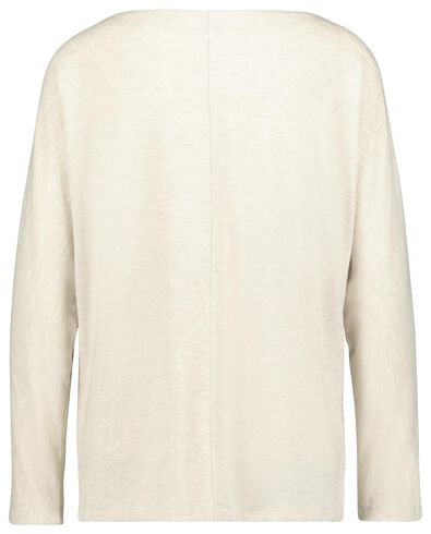 dames t-shirt boothals beige - 1000023476 - HEMA