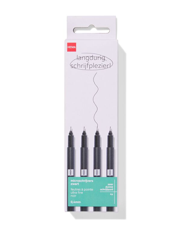 4 stylos &agrave; pointe ultra-fine - 14460038 - HEMA