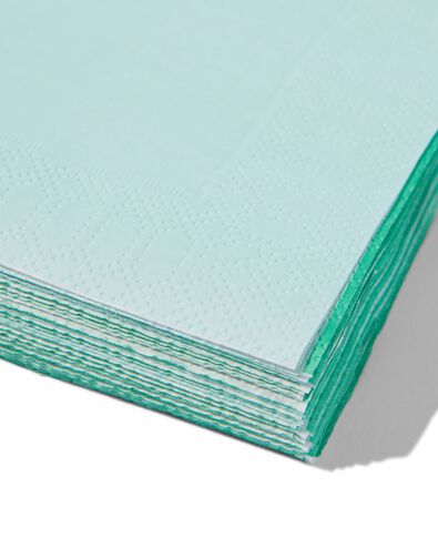 serviettes 24 x 24 cm bleues - lot de 20 - 14250191 - HEMA