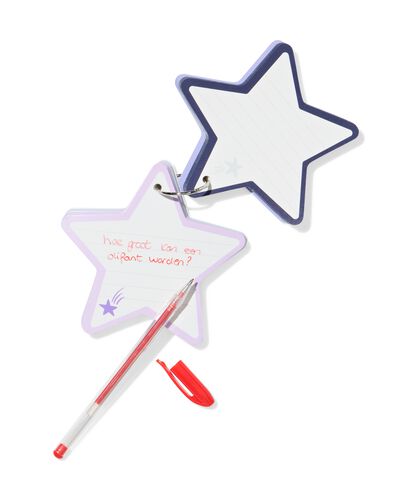 flashcards avec anneau en forme d'&eacute;toile  - 14100291 - HEMA