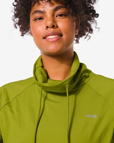 t-shirt sport polaire femme vert armée M - 36090112 - HEMA