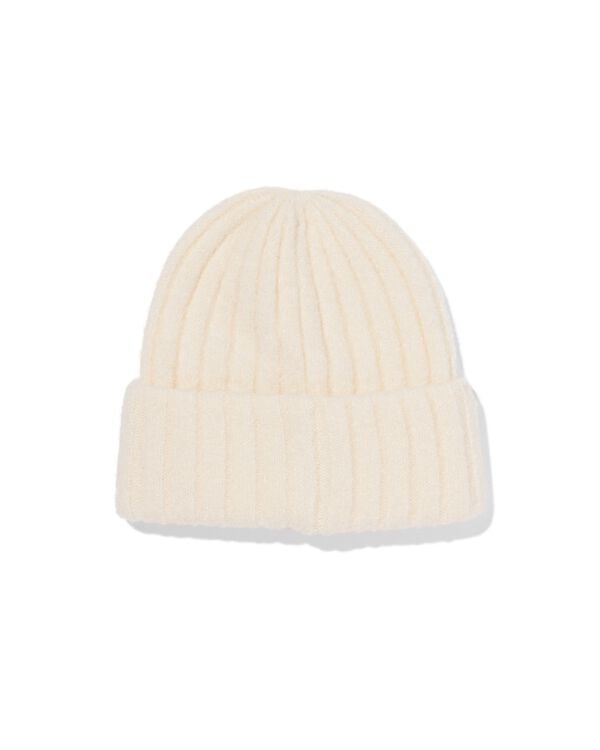 bonnet c&ocirc;tel&eacute; femme cr&egrave;me - 16440083 - HEMA