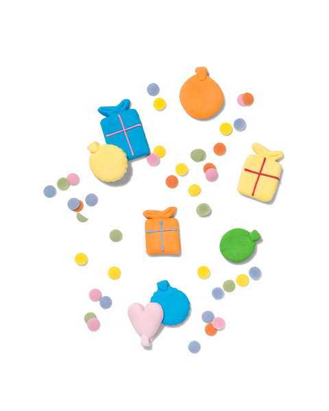 kit de décoration comestible - fête confettis - 10280006 - HEMA