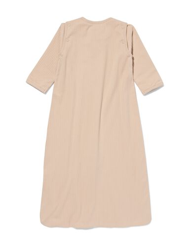 Babyschlafsack mit abnehmbaren &Auml;rmeln, gerippt, 0,5 TOG sandfarben - 33337640SAND - HEMA