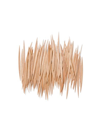 120 cure-dents en bois extra fins dans des cylindres. - 11133400 - HEMA