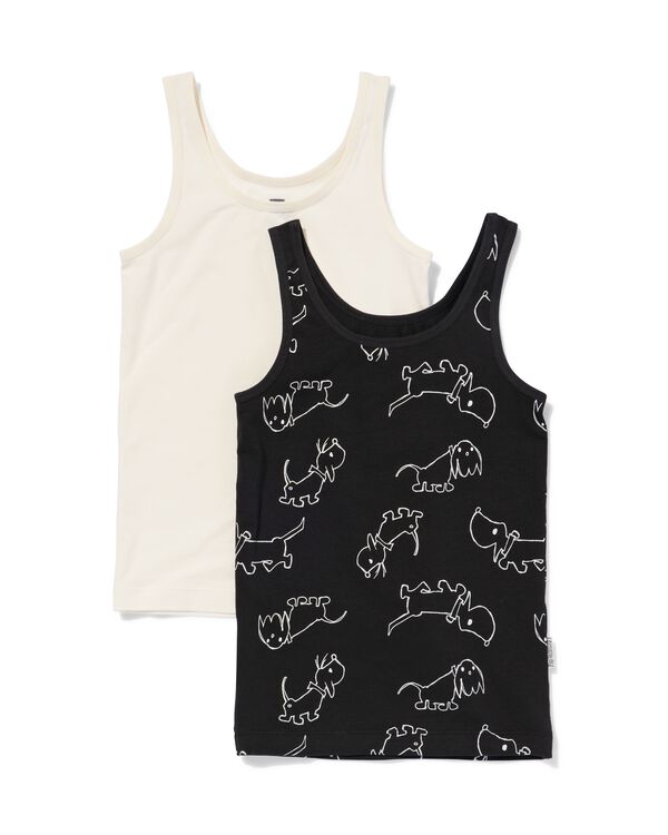 d&eacute;bardeur Takkie en coton extensible pour enfant - 2 pi&egrave;ces  noir noir - 19340060BLACK - HEMA