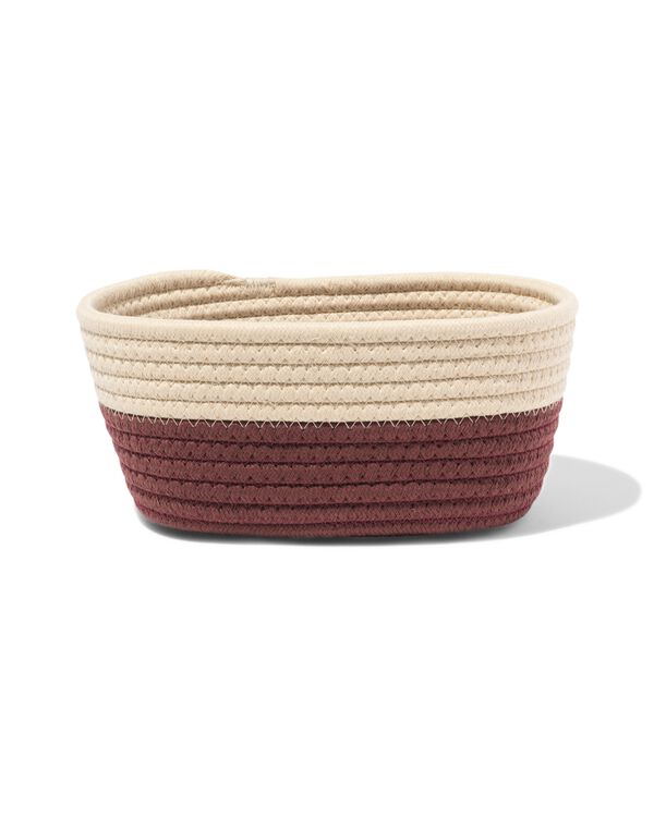 mand 23x11cm touw beige-bruin - 39800048 - HEMA