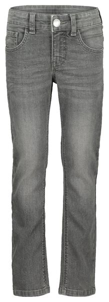 HEMA Kinder Jeans, Regular Fit Grau  - Onlineshop Hema
