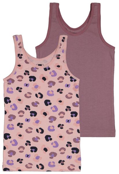 2 Kinder-Hemden, Baumwollstretch violett violett - 1000028416 - HEMA