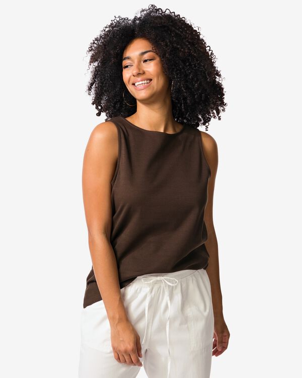 d&eacute;bardeur femme Noah jersey marron fonc&eacute; marron fonc&eacute; - 36208860DARKBROWN - HEMA