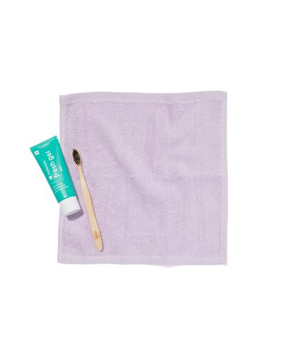 4 serviettes pour visage 30x30 lilas - qualité épaisse lilas débarbouillettes 30 x 30 - 5245411 - HEMA