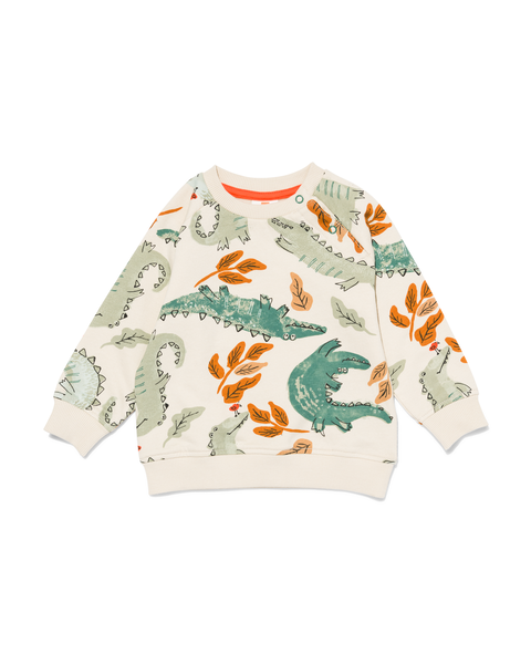 baby sweater krokodillen ecru ecru - 1000029743 - HEMA