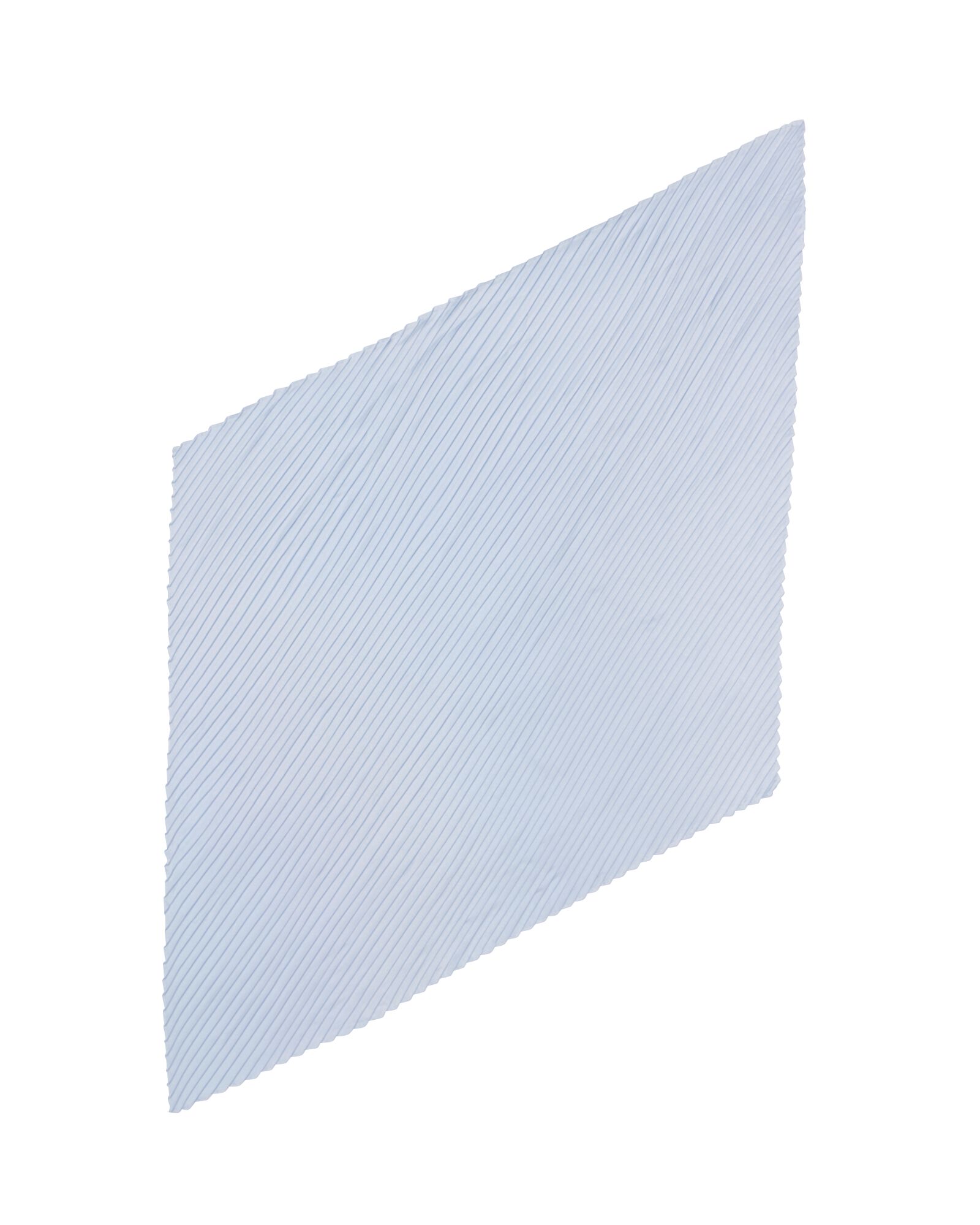 damessjaal 60x60cm pliss&eacute; satijn lichtblauw - 1760181 - HEMA