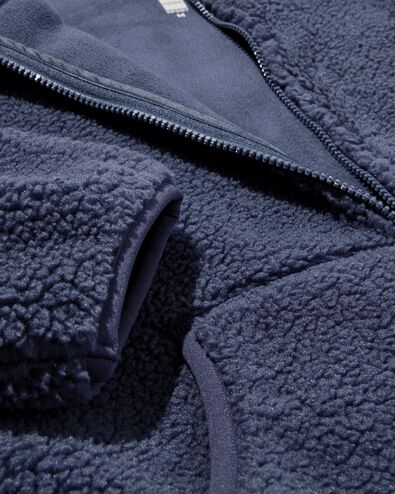 dames sherpa jas blauw - 36050100BLUE - HEMA