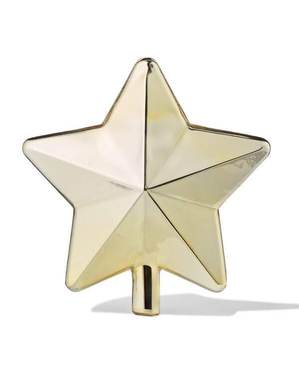 piek ster 15x8.8x17cm glas goud - 25100172 - HEMA