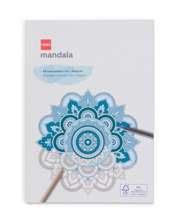 Mandala-Malbuch, DIN A4 - 60720181 - HEMA