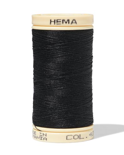 fil &agrave; coudre coton 500m noir - 1461502 - HEMA