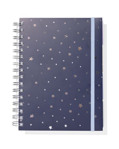 cahier &agrave; spirale A5 lign&eacute; &eacute;toiles - 14100362 - HEMA