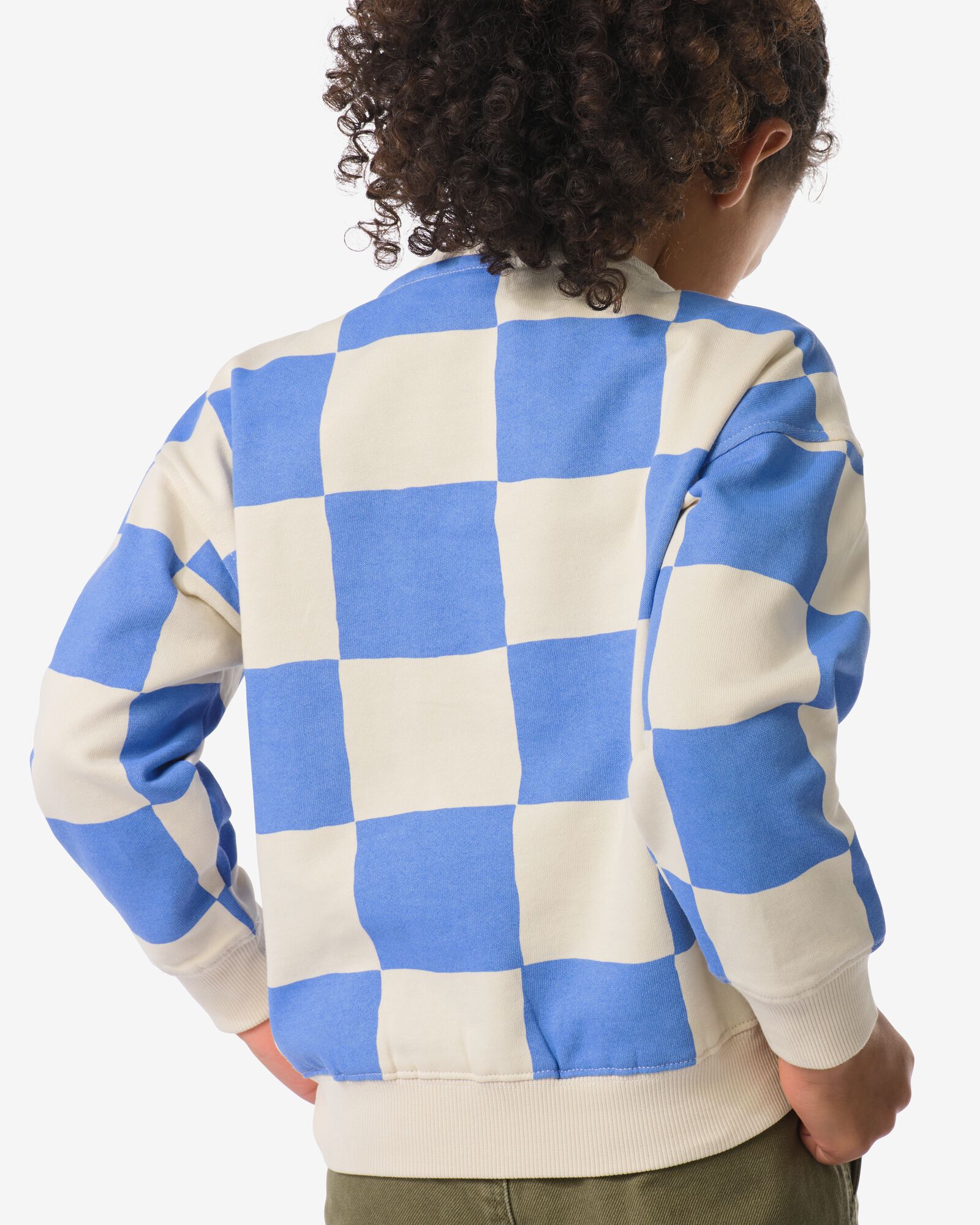 Kinderpullover aus Sweatstoff mit Farbbl&ouml;cken blau blau - 30712401BLUE - HEMA