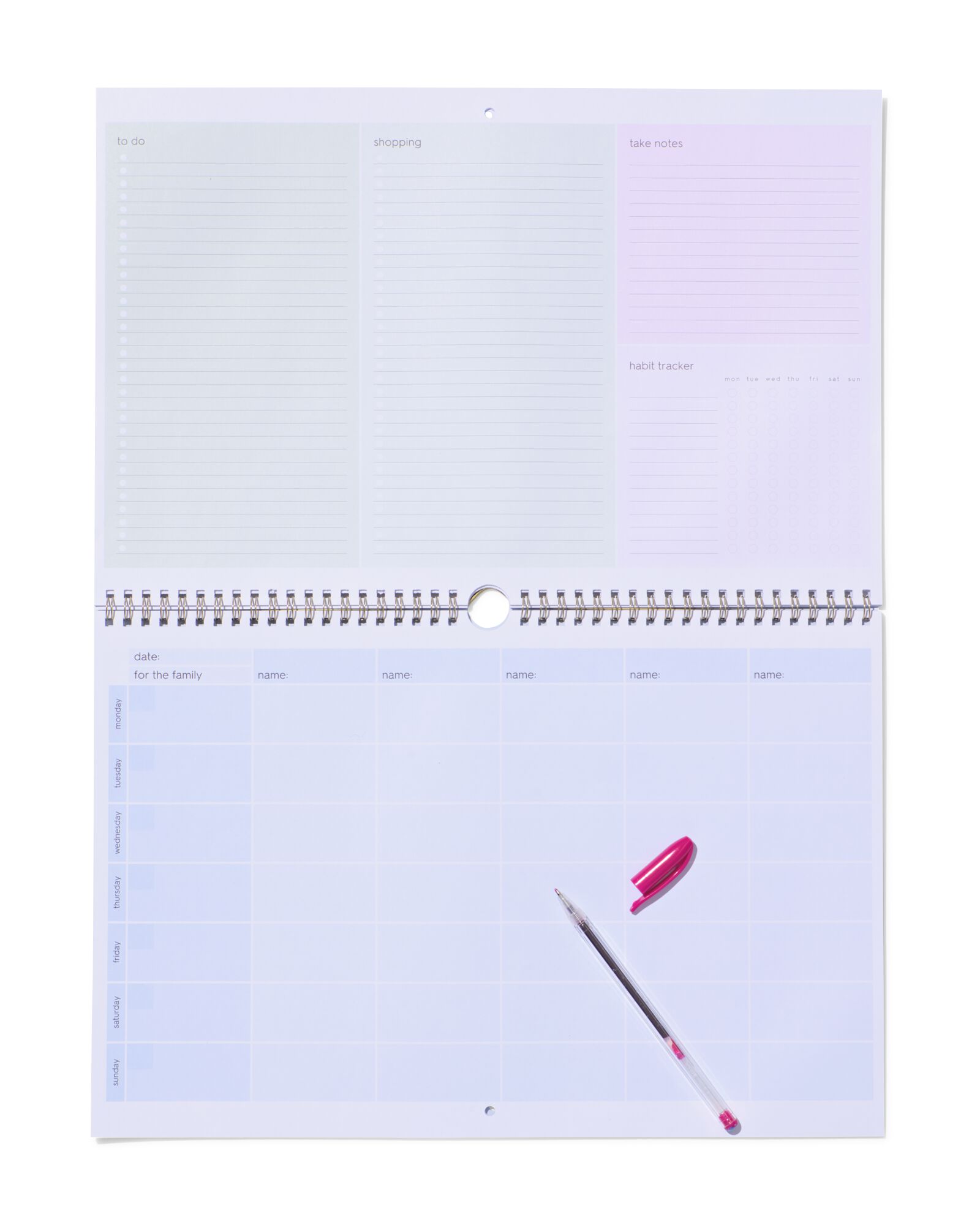 familieplanner 37x25cm - 14103716 - HEMA