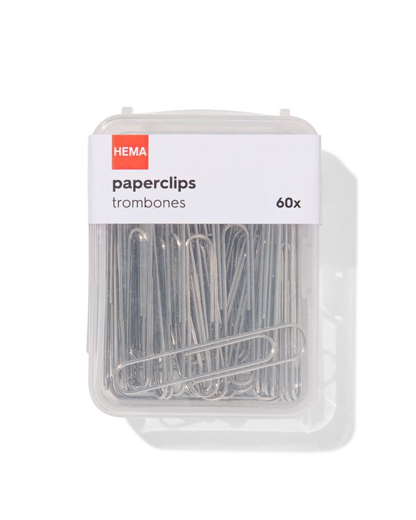 60-pak paperclips - 14820044 - HEMA