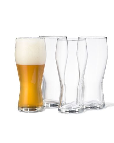 4 verres à bière 400ml - 9401125 - HEMA