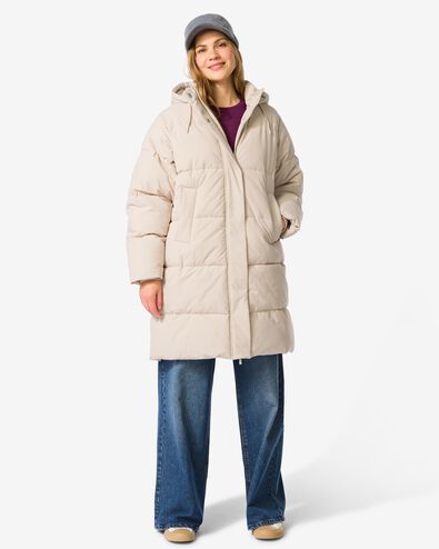 dames pufferjas Jaimy zand zand - 36203670SAND - HEMA