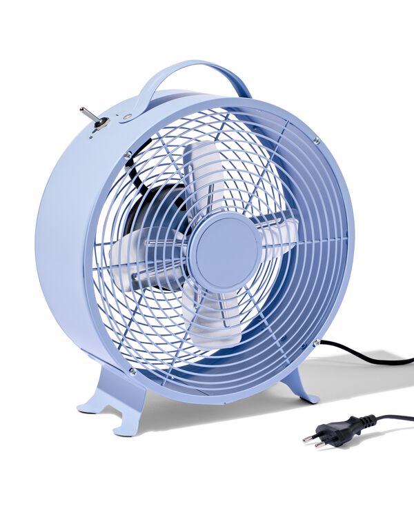 ventilateur de table r&eacute;tro &Oslash;25.8cm bleu - 80200029 - HEMA