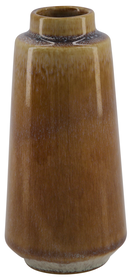 vase faïence réactive Ø8x15.5 marron - 13322209 - HEMA