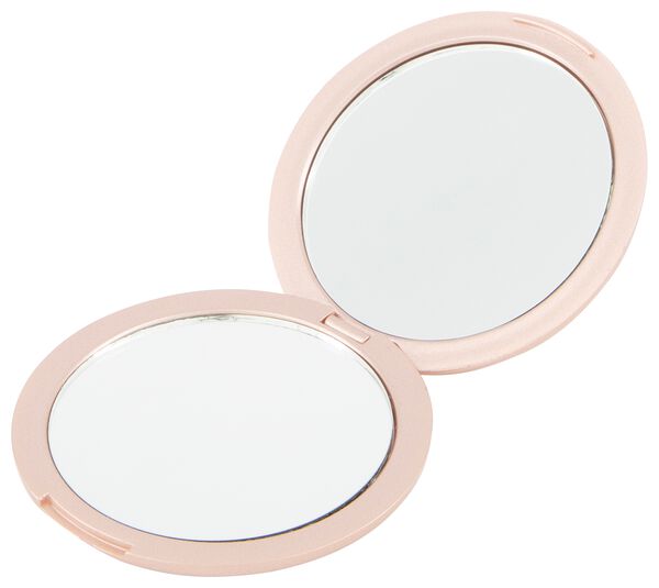 petit miroir pliant rose m&eacute;tallis&eacute; &Oslash; 7.5 cm - 11821050 - HEMA